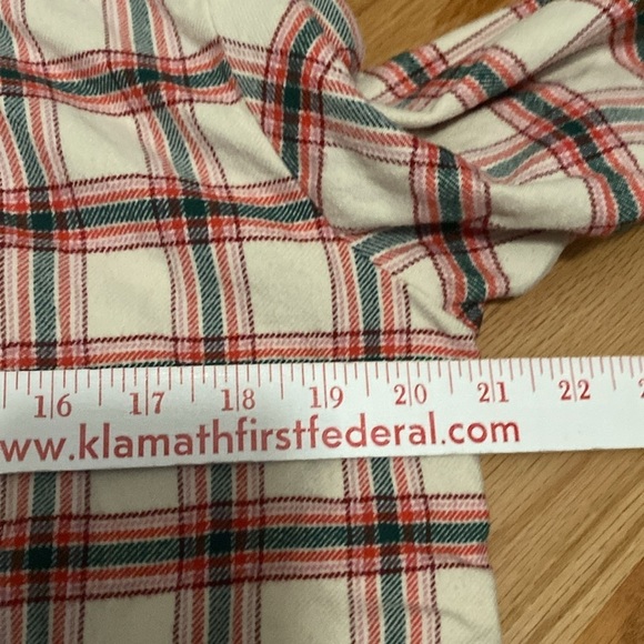 Marine Layer Pajama Top Flannel Classic Red Plaid Womens M warm cozy Winter - Picture 10 of 10